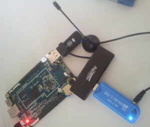 Set up of the pine64 with the rtlsdr dongle